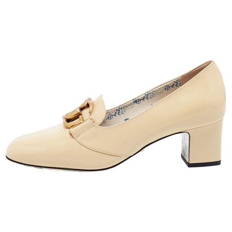 gucci victoire pump gg|Gucci Victoire GG Patent Leather Pumps Size 8.5 NEW.